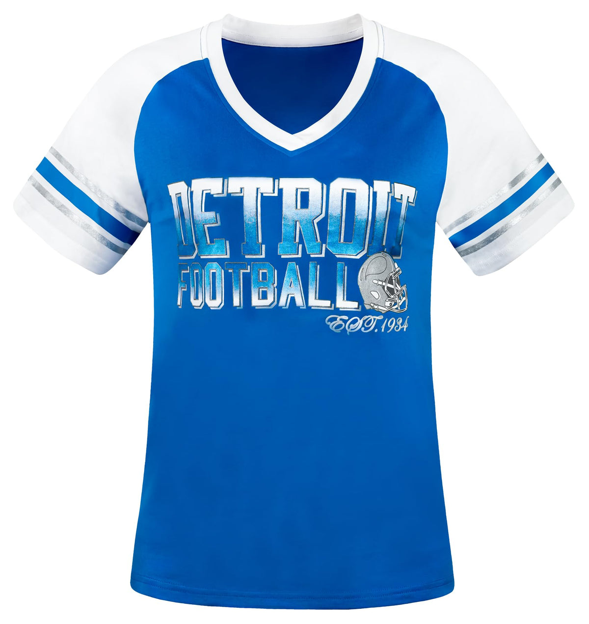 Simapak Women's Detroit Football Raglan T-Shirt, Size M