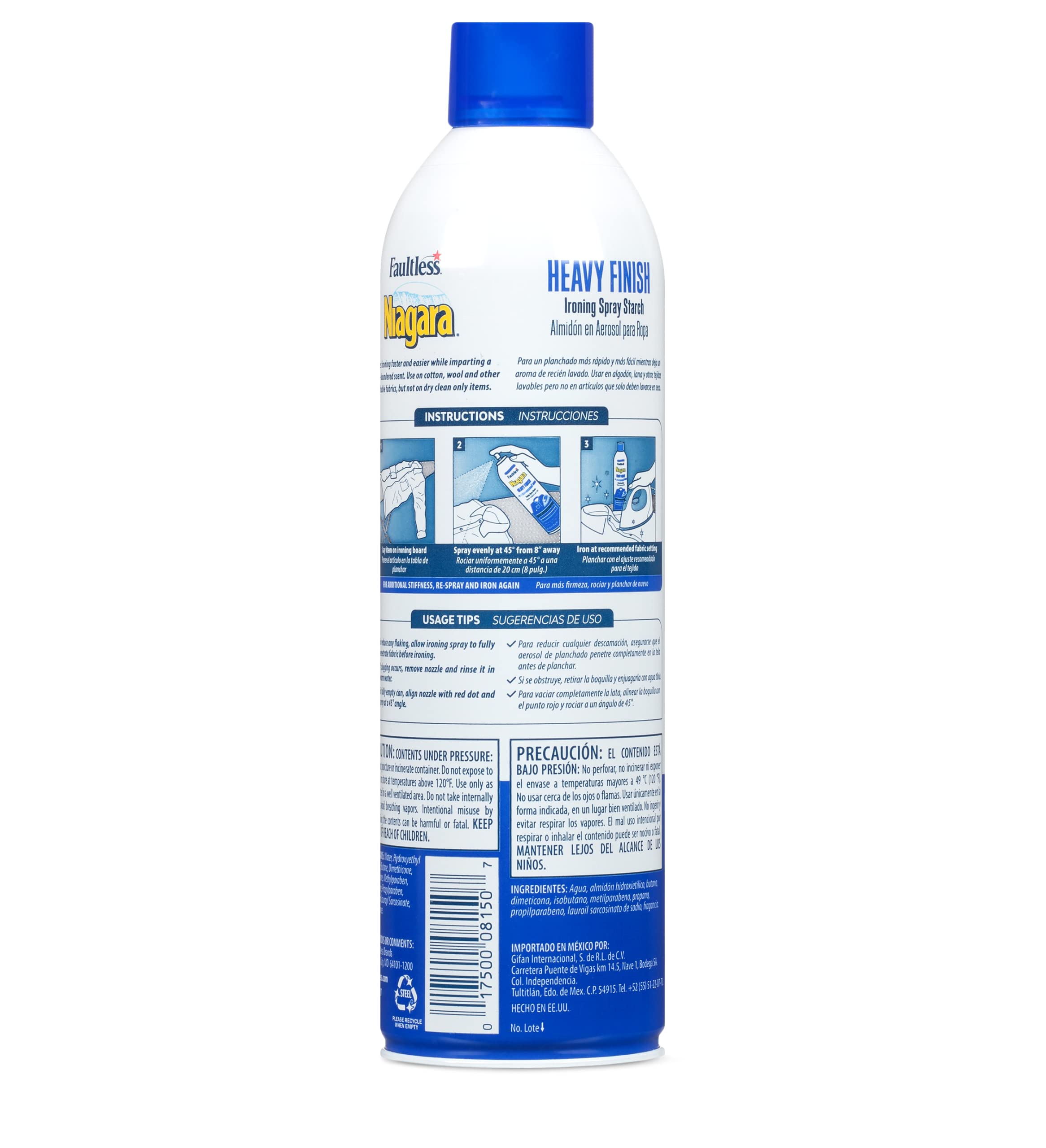 Niagara Spray Starch Plus Heavy 20 Oz Crisp Finish Professional