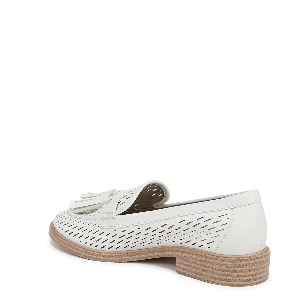 Franco Sarto Womens Carolyn Low Loafer White Cage 8.5 W