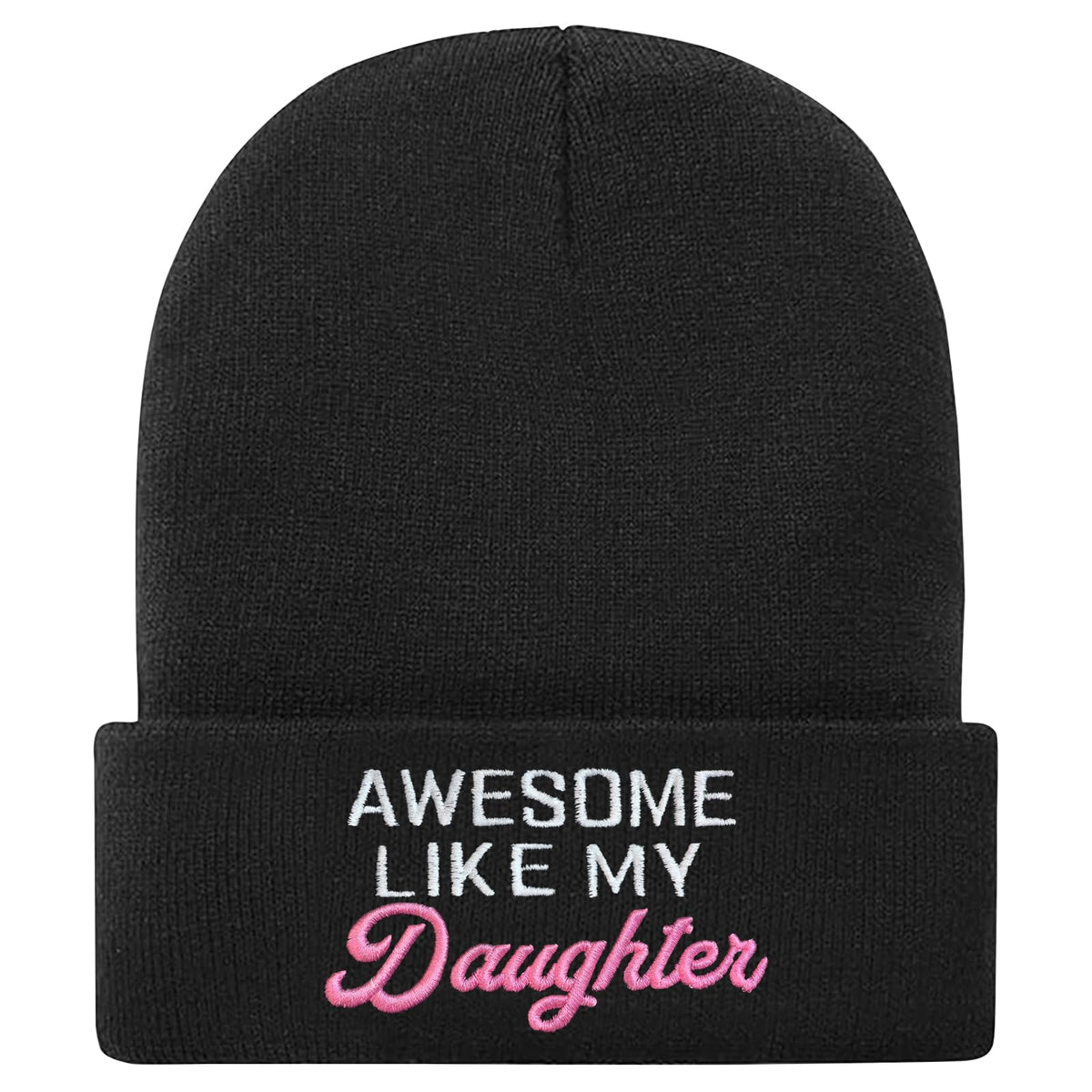 3D Embroidered Dad Hat Funny Beanie for Men, Christmas & Birthday Gifts for Dad from Daughter?Unique Ideas Father Daughter Gifts