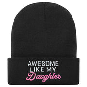 3D Embroidered Dad Hat Funny Beanie for Men, Christmas & Birthday Gifts for Dad from Daughter?Unique Ideas Father Daughter Gifts