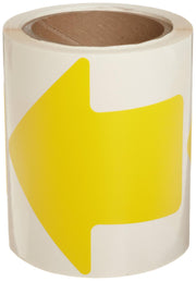 Brady 121046 Nonabrasive Arrow Floor Marking Tape 2" Yellow 100/Roll
