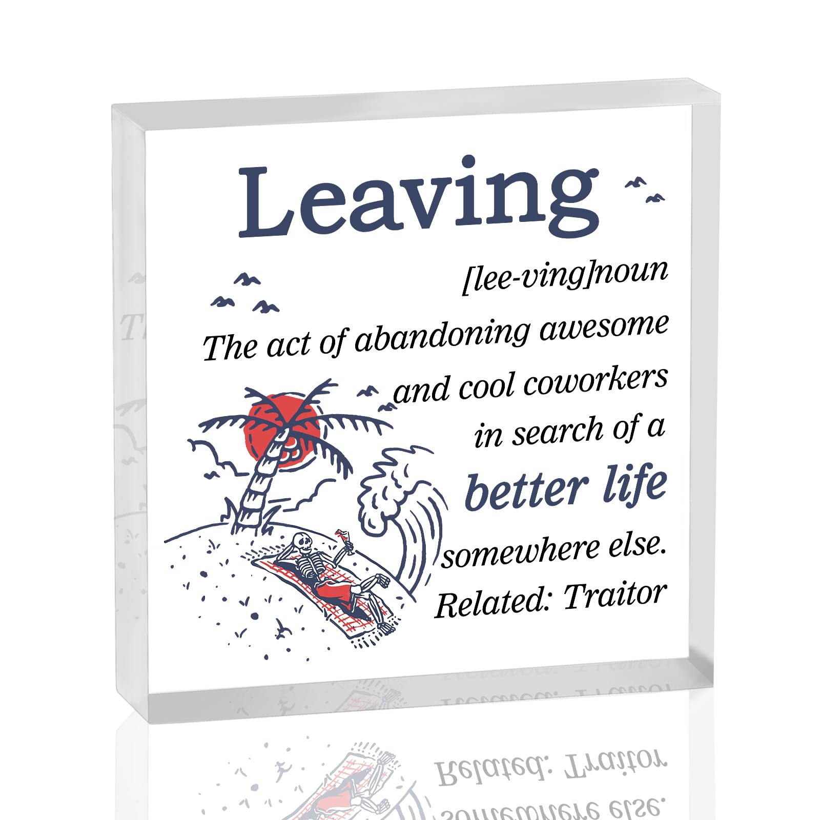 Yoxiumi Coworker Christmas Retirement Gifts Party Decorations Grey-Leaving