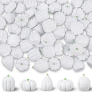 winemana Mini Pumpkins Fall Decorations 80 Pack White Resin Small