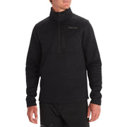 MARMOT Men's Drop Line 1/2 Zip Fleece Jacket Black Size L