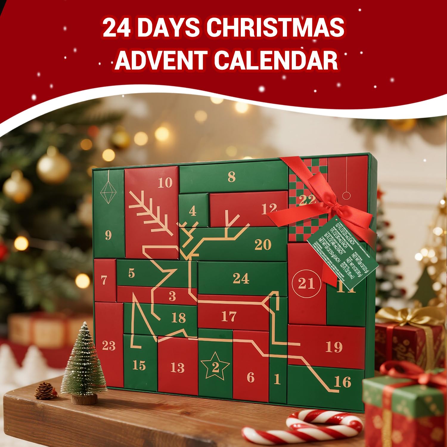 Advent Beauty Calendar 2025 Men Beard Care Skincare 24 Day Christmas Countdown
