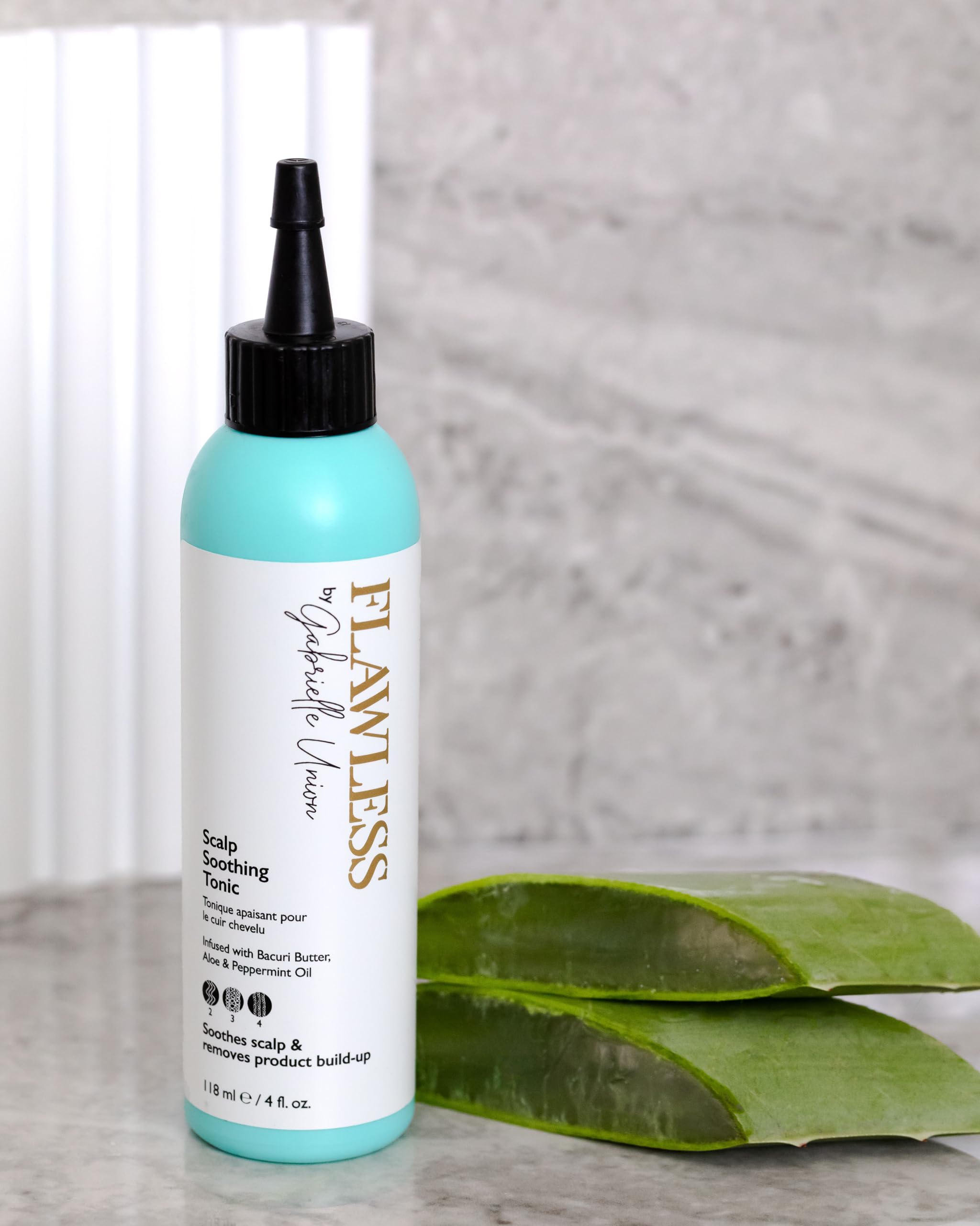 Flawless by Gabrielle Union Scalp Soothing Tonic Hair Treatment 4 OZ Peppermint