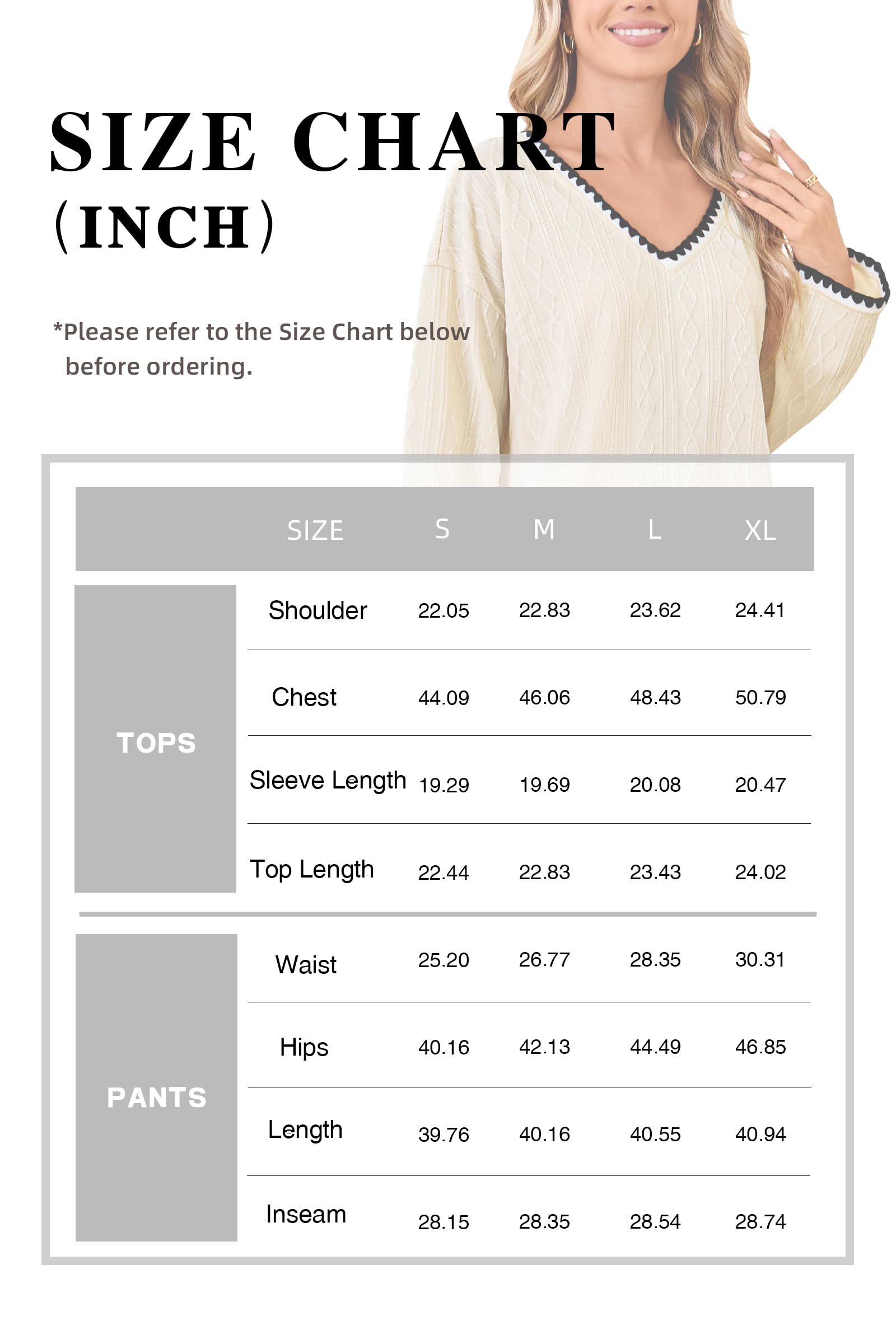 GUOLEZEEV Womens 2 Piece Lounge Set Long Sleeve Color Block Pajamas Pink XL