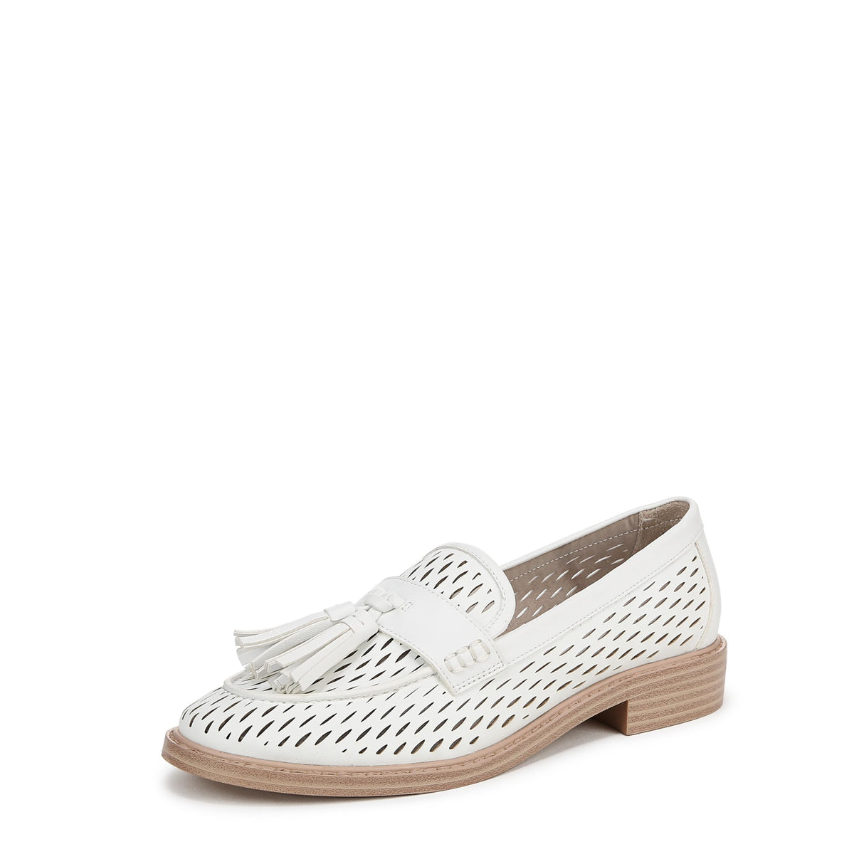 Franco Sarto Womens Carolyn Low Loafer White Cage 8.5 W
