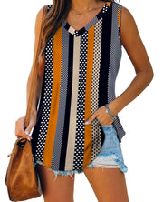 XIEERDUO Loose Tank Tops for Women Trendy Soft V Neck Summer Fashion Floral