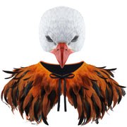 Newcotte Eagle Costume Set Mask Wings Feather Cape Halloween Unisex One Size