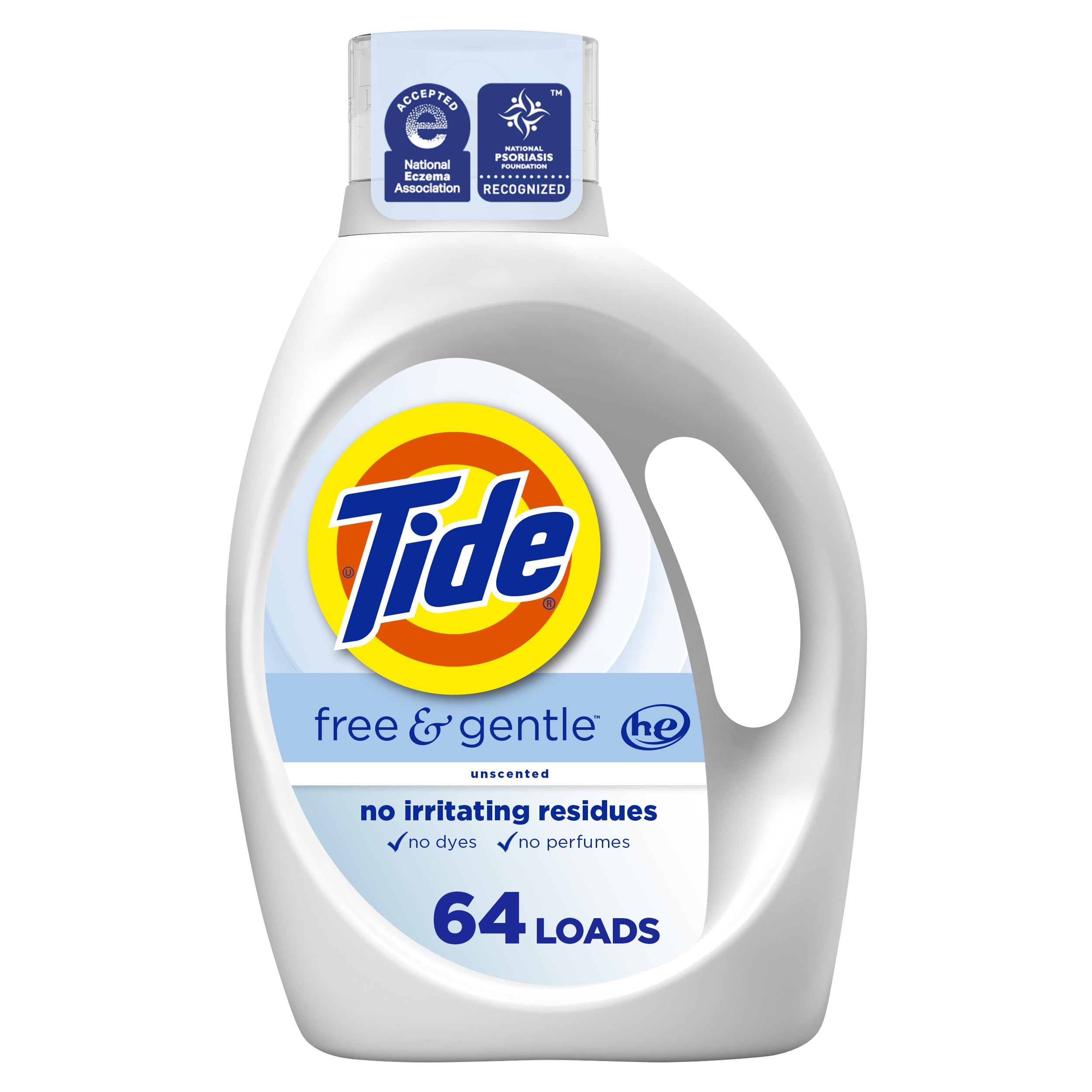 Tide Free & Gentle Liquid Laundry Detergent 84 fl oz 64 Loads