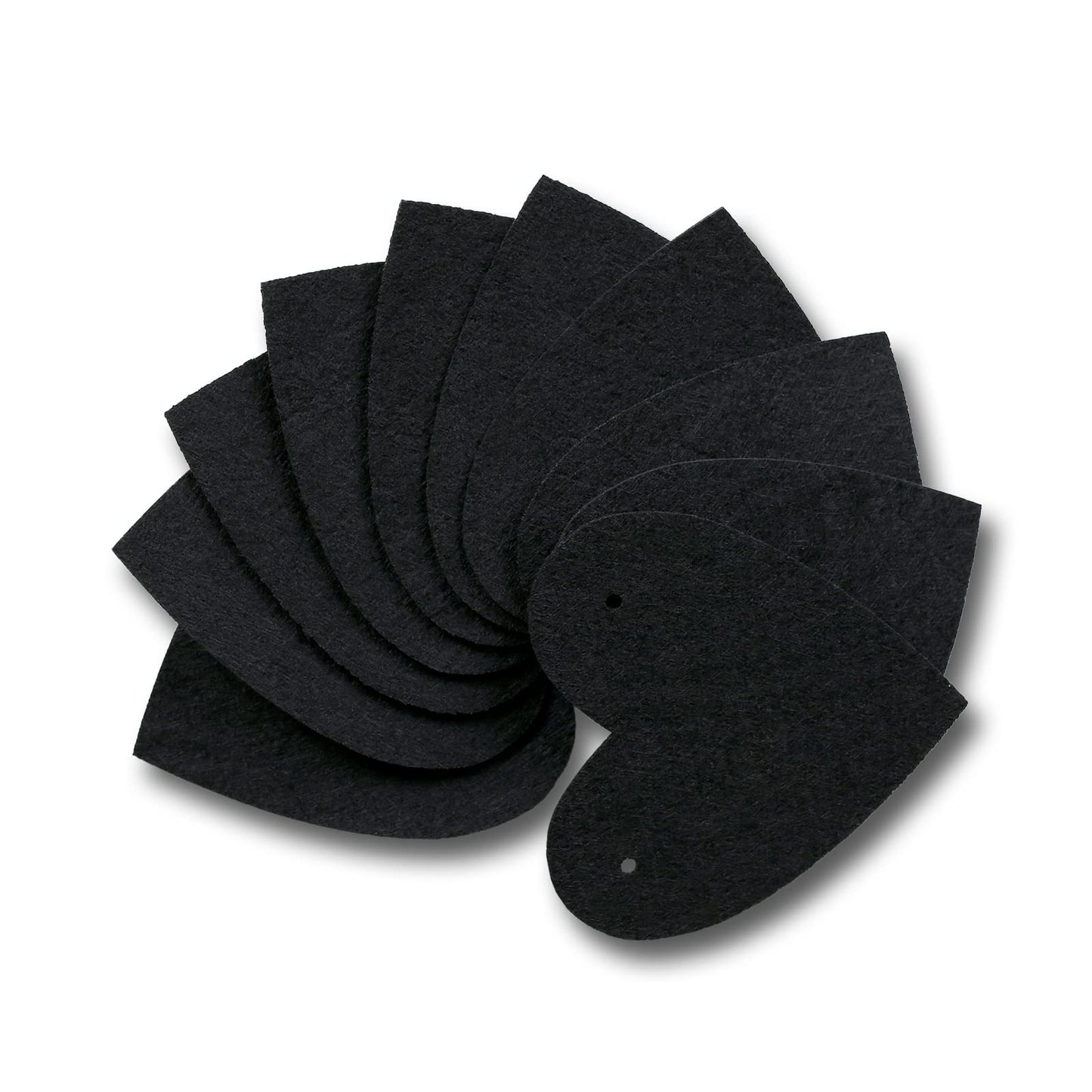 Guzon 4 Sets Black Heart Felt Banners Gothic Wedding Valentine Party Decor