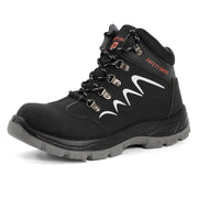 ESTAMICO Steel Toe Waterproof Work Boots Men Black Size 7.5