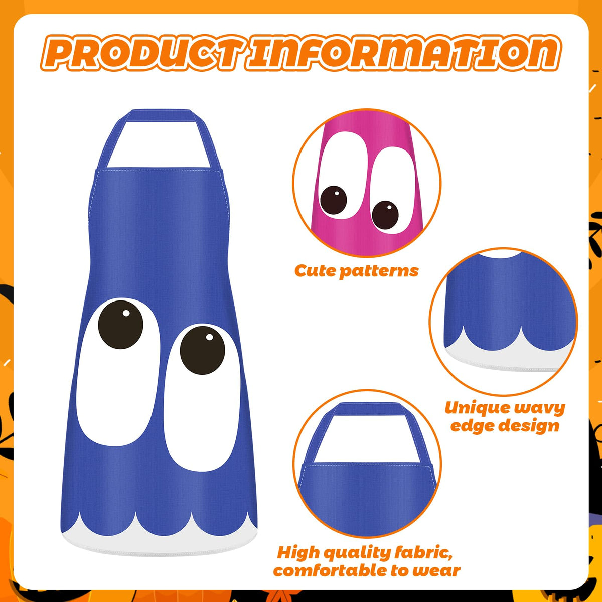 Skicuff 5 Pcs Teacher Group Costume Aprons Halloween Costume Set Classroom