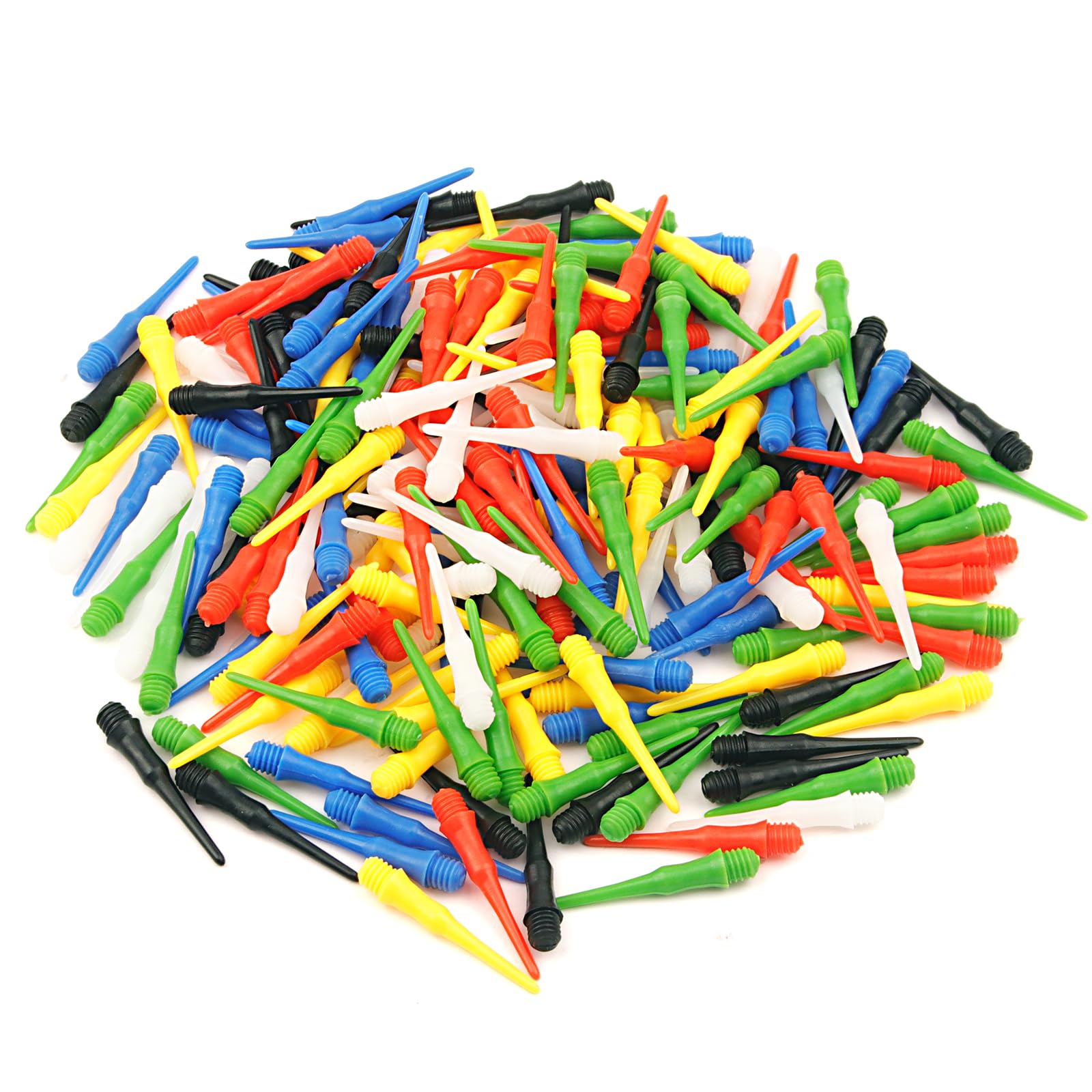 Asofelk 216PCS 2BA Multicolor Plastic Soft Dart Tips Replacement
