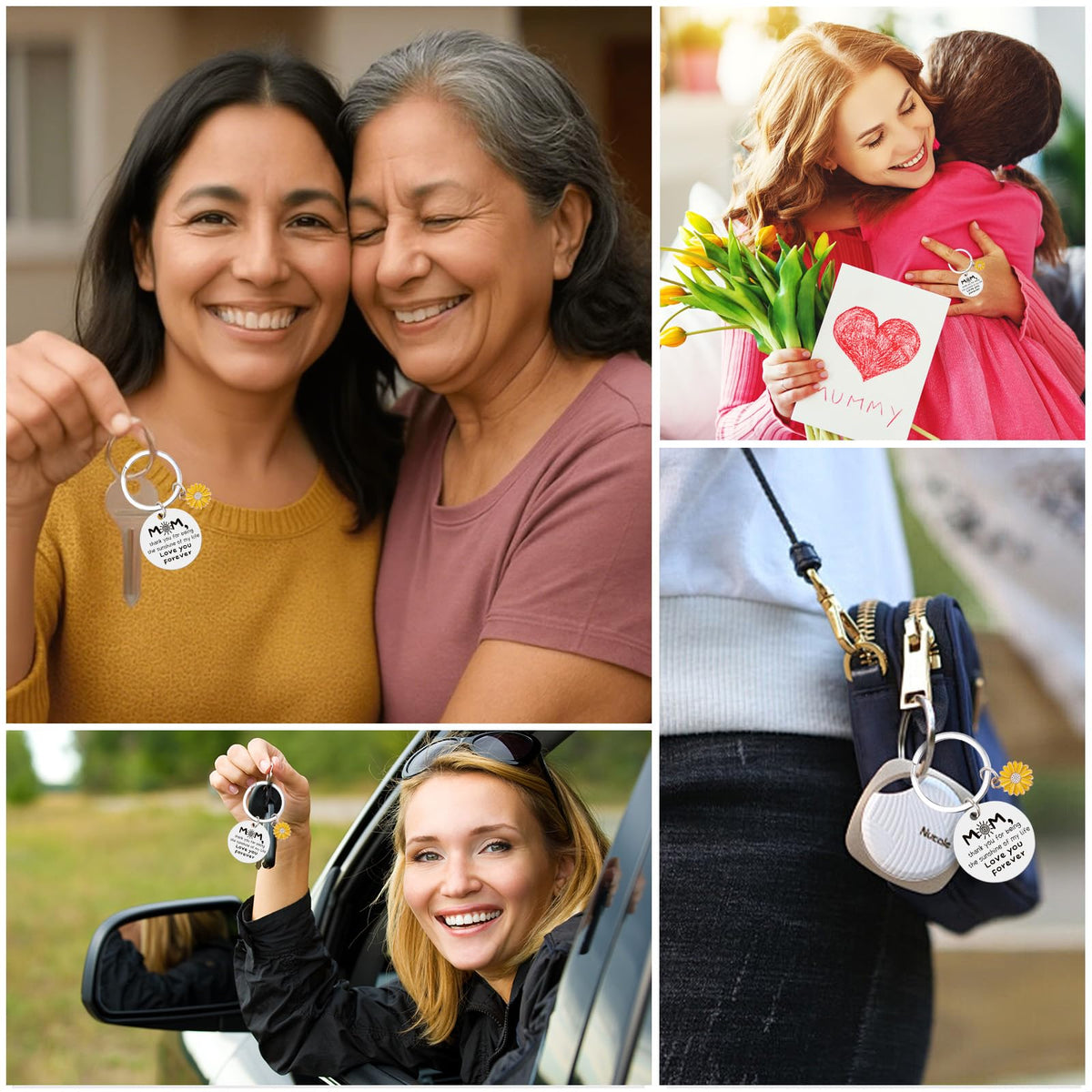 Haukea HDAD0102-A Sunflower Keychain for Mom