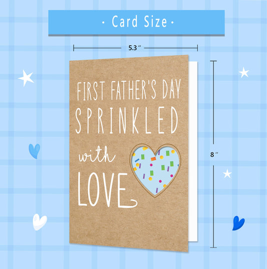 IDU First Father’s Day Card Gift from Baby Son Daughter Wife for New Dad 2025