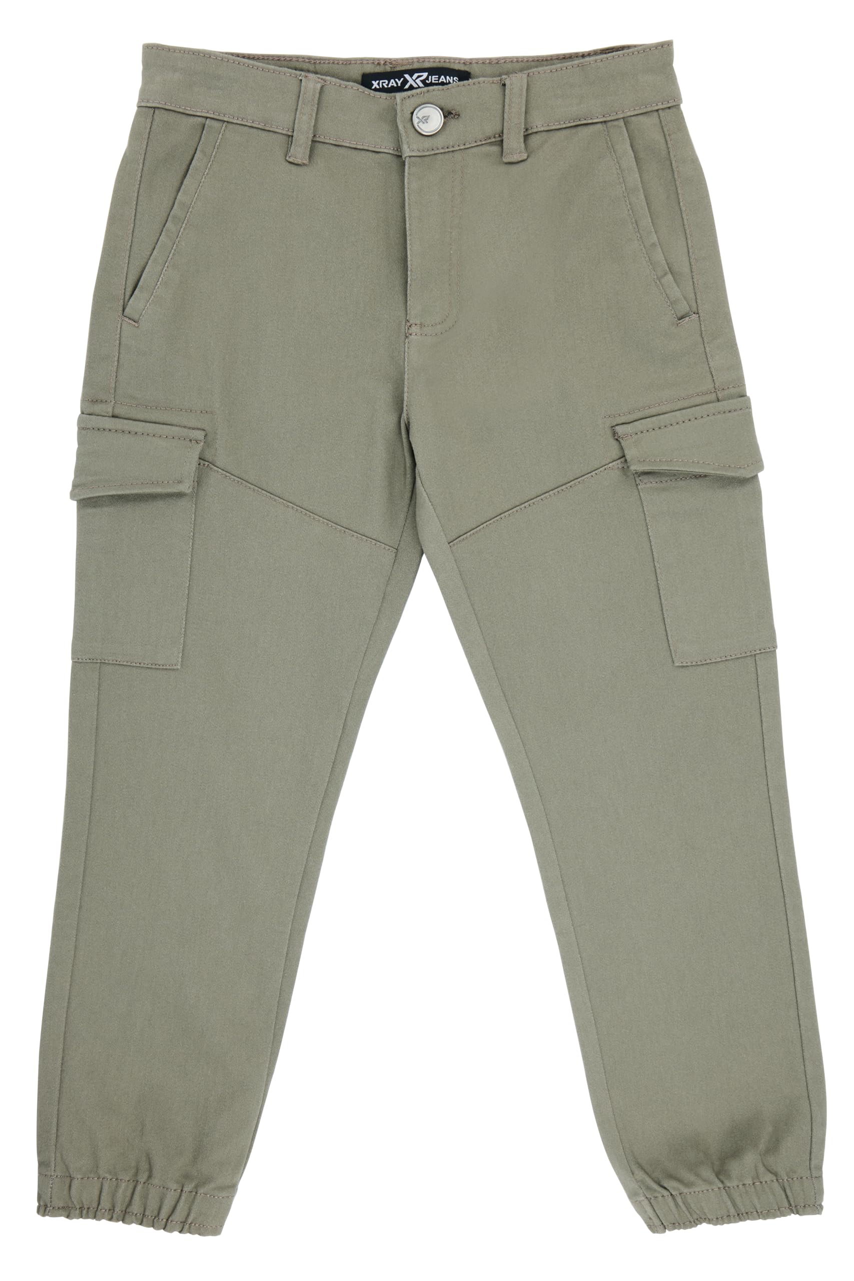 X RAY Boys Jogger-Style Colored Cargo Pants Light Green Size 12