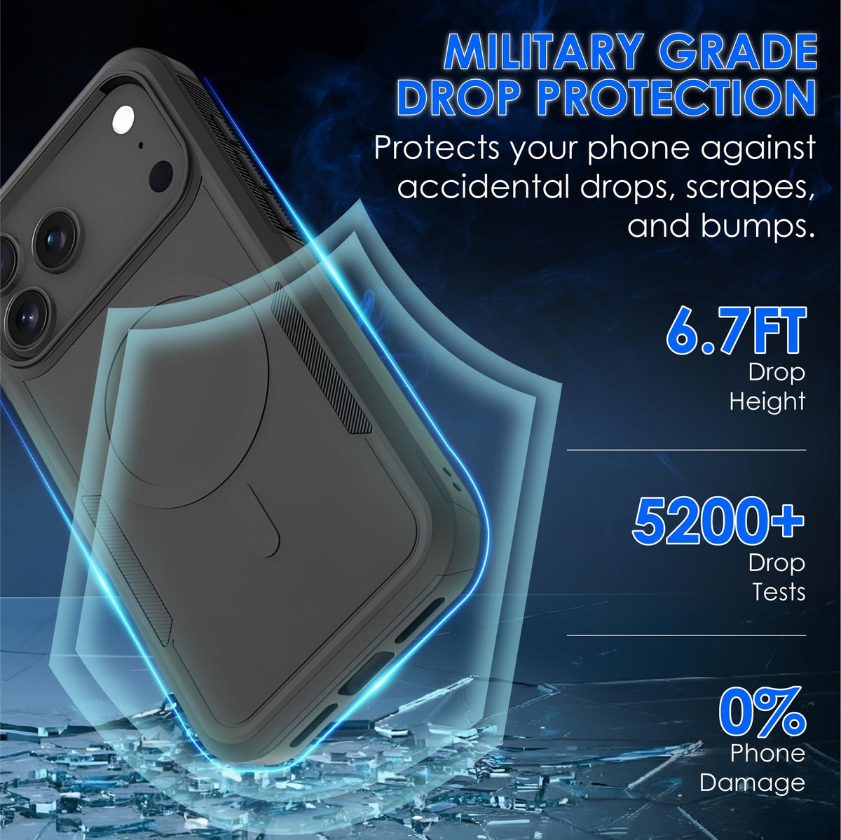 Generic for iPhone 17 Protective Armor Case Luxury Series [Military-Grade Drop