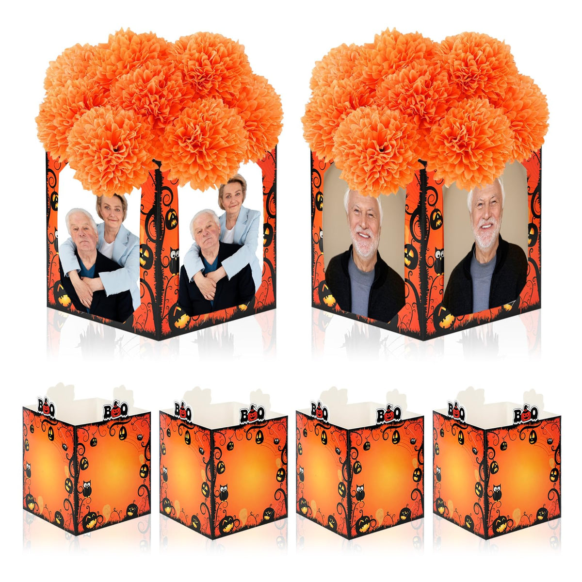 Kuabiz 6-Piece Halloween Photo Booth Decorations