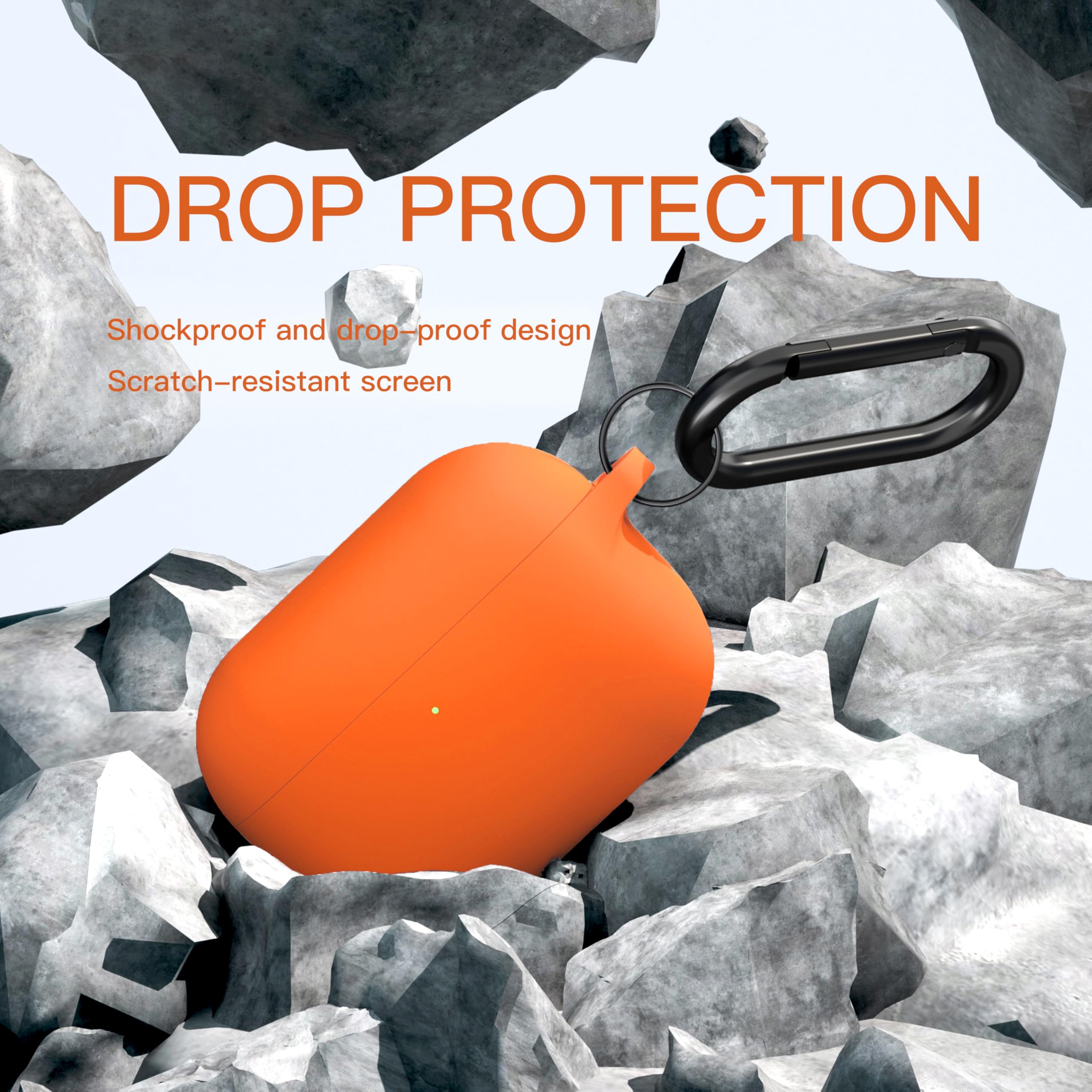 Brujula Silicone Case for AirPods Pro 3rd Gen 2025 Orange Protective Cover