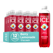 Sparkling Ice Berry Lemonade Sparkling Water Zero Sugar 17oz 12 Pack