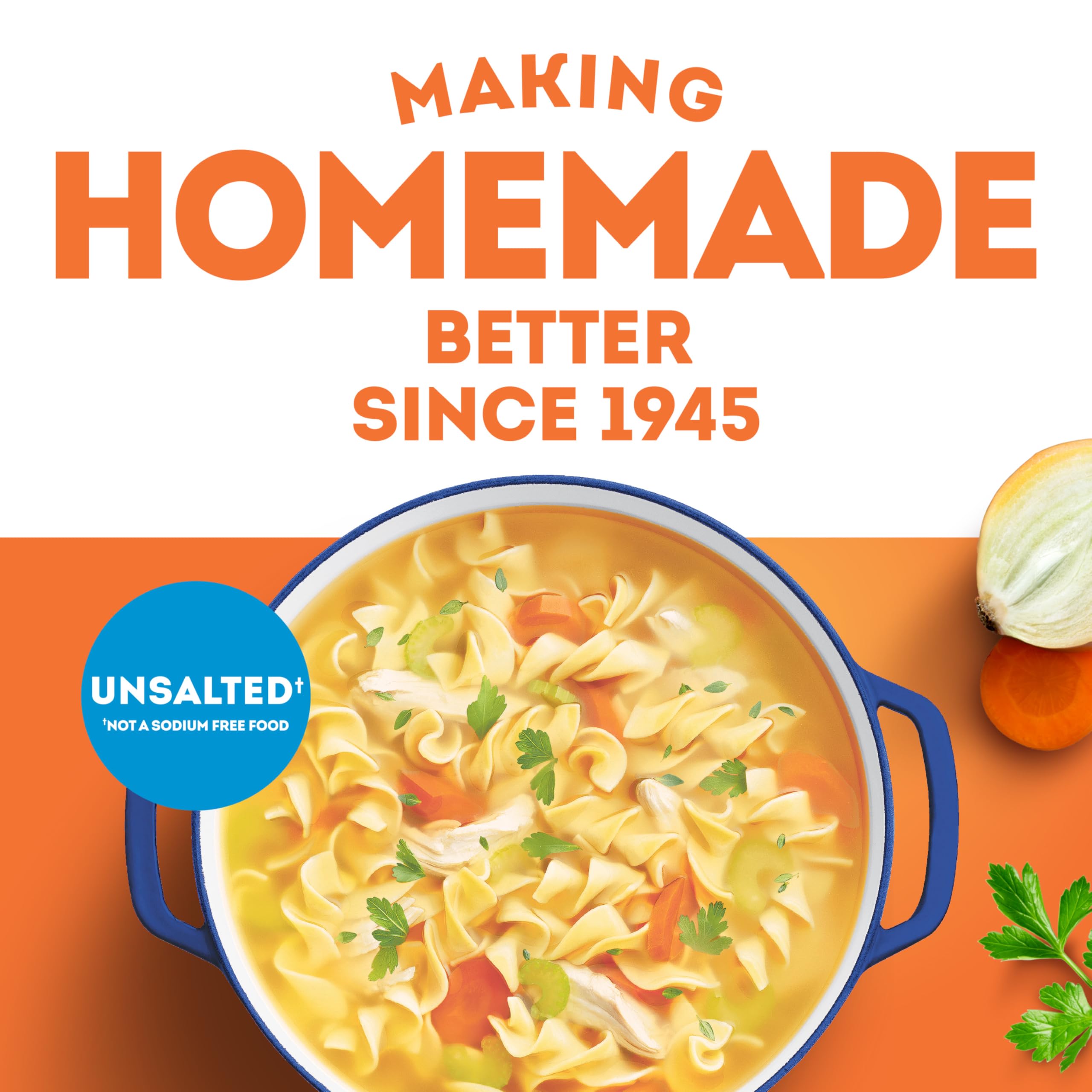 SWANSON Unsalted Chicken Broth 32 oz Carton Gluten Free 2 lbs
