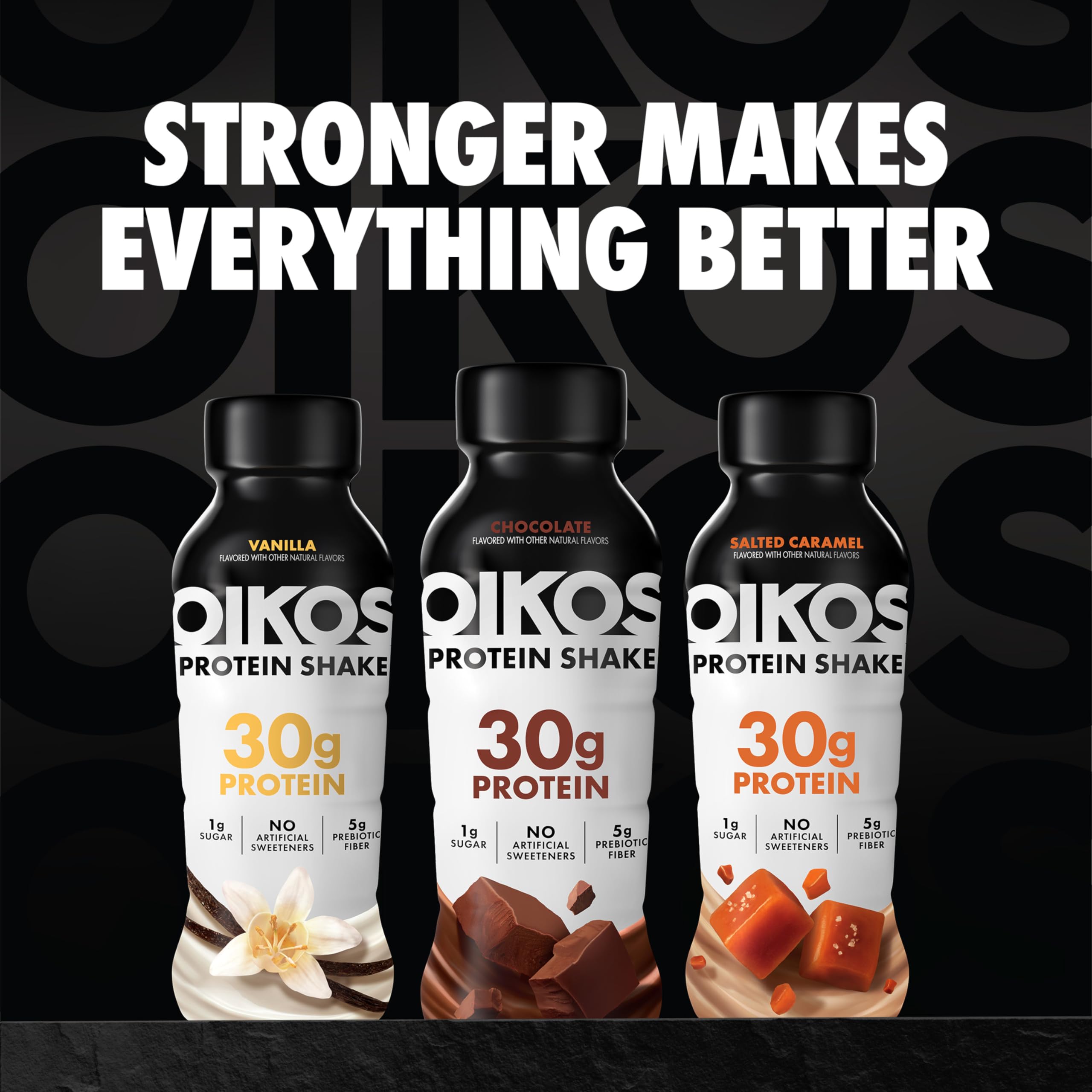 BestBy11/26 Oikos Protein Shake Vanilla 30g Protein 5g Fiber 12 fl oz 12 Ct