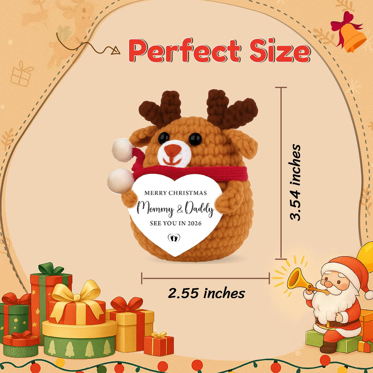 Skyists Babys First Christmas Ornament 2025 Pregnancy Gifts for Parents Husband