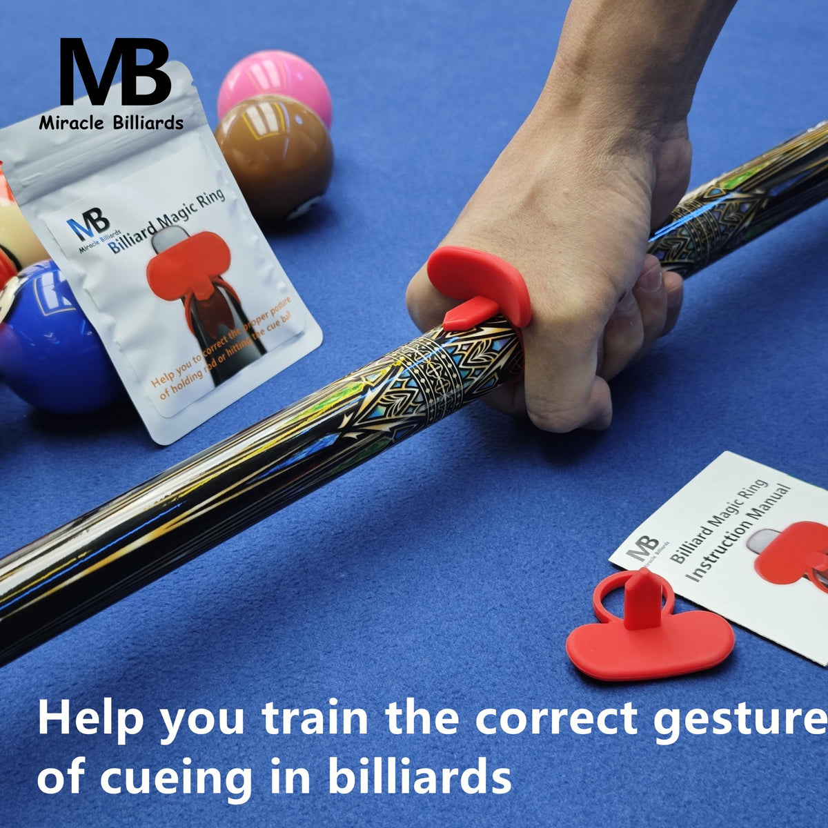 Miracle Billiards Silicone Billiard Magic Ring Cue Training Aid