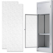 AUECOOME Magnetic Locker Wallpaper Sheet 12x36 Black Square 2pcs Pink Love