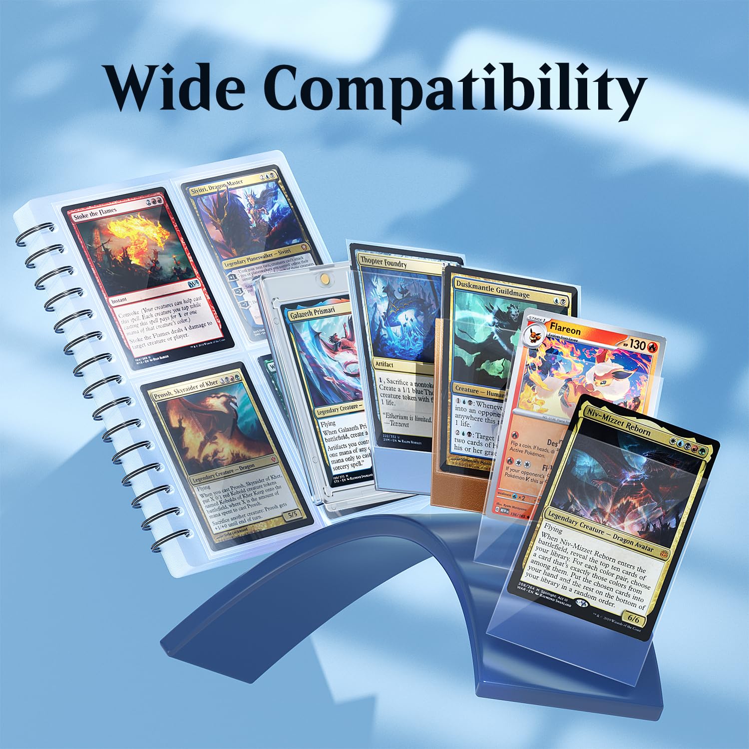 SEFOWG 1000 PCS Perfect Fit Inner Card Sleeves Clear Polypropylene PP