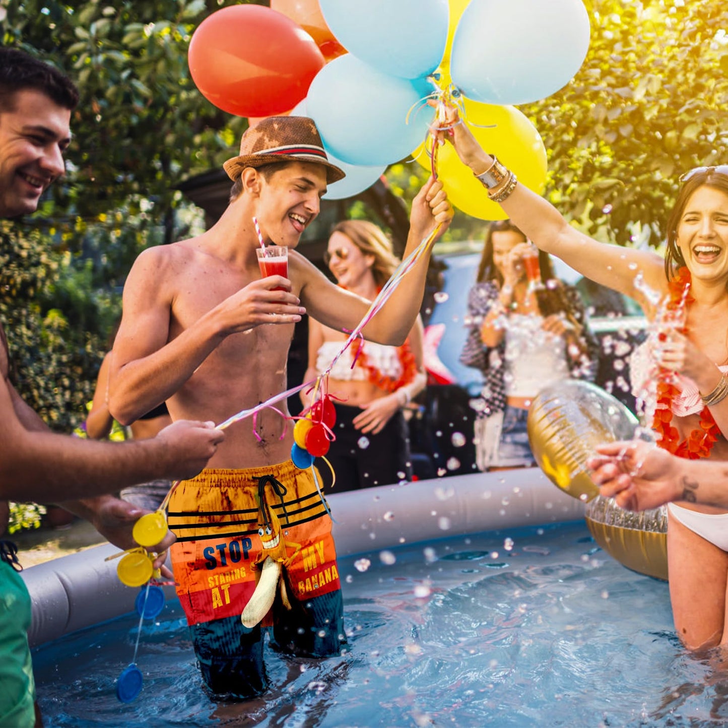 Men's SolAzul Swim Trunks Quick Dry Board Shorts with Mesh Lining & Pockets