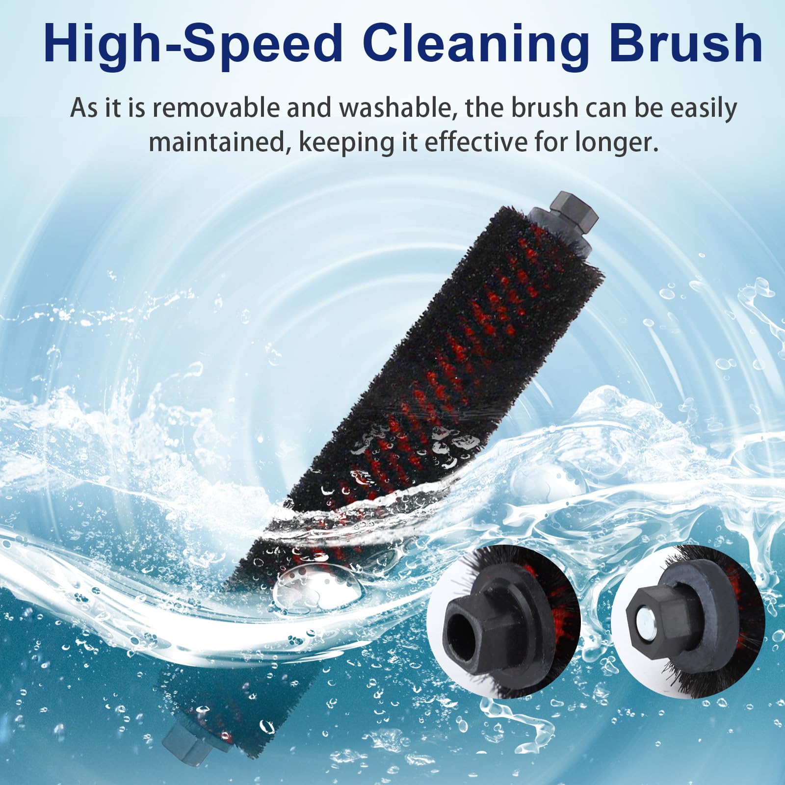 Feilifan 24PCS Roborock S8 MaxV Ultra Accessories Kit Dual Brush Filter Mop