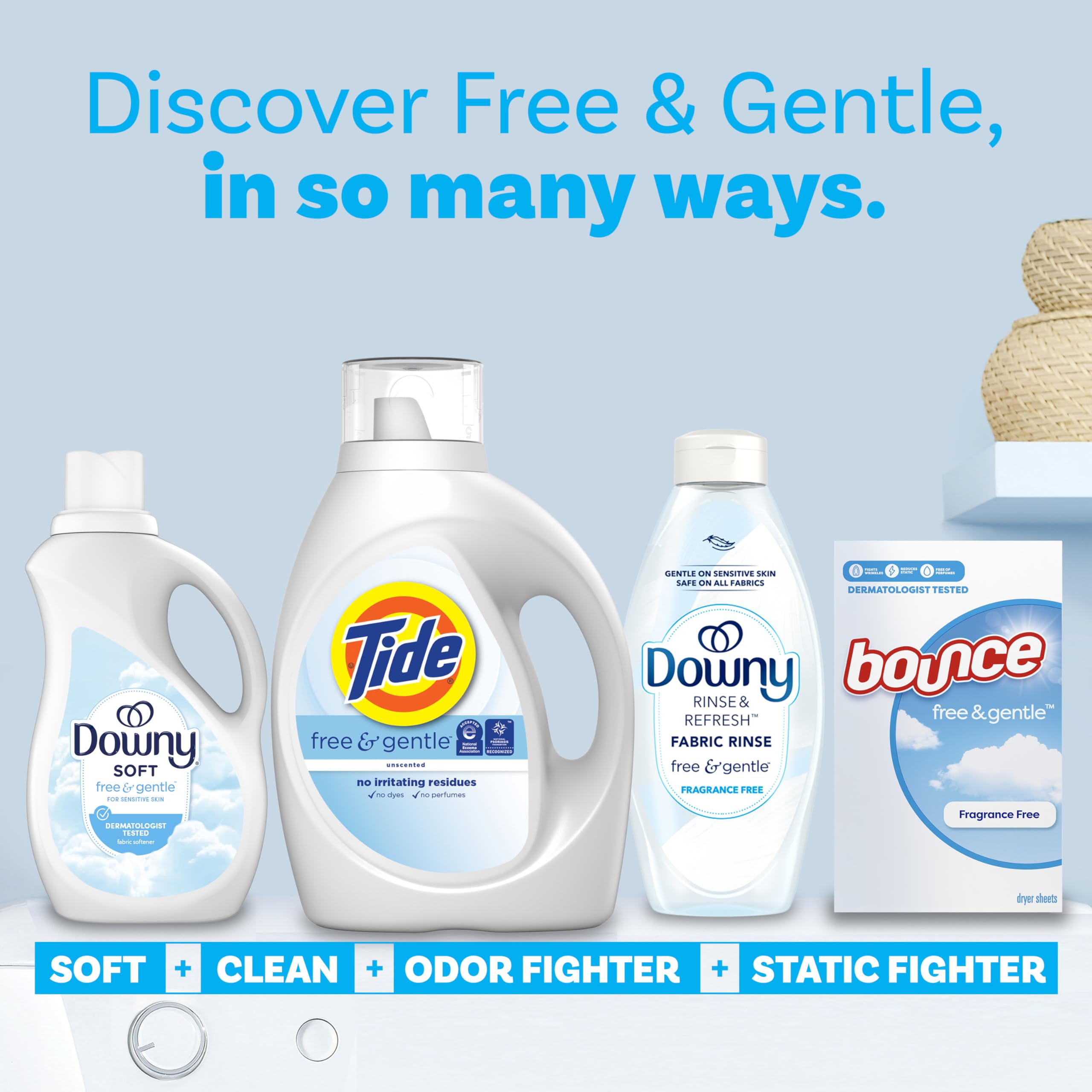 Tide Free & Gentle Liquid Laundry Detergent 84 fl oz 64 Loads