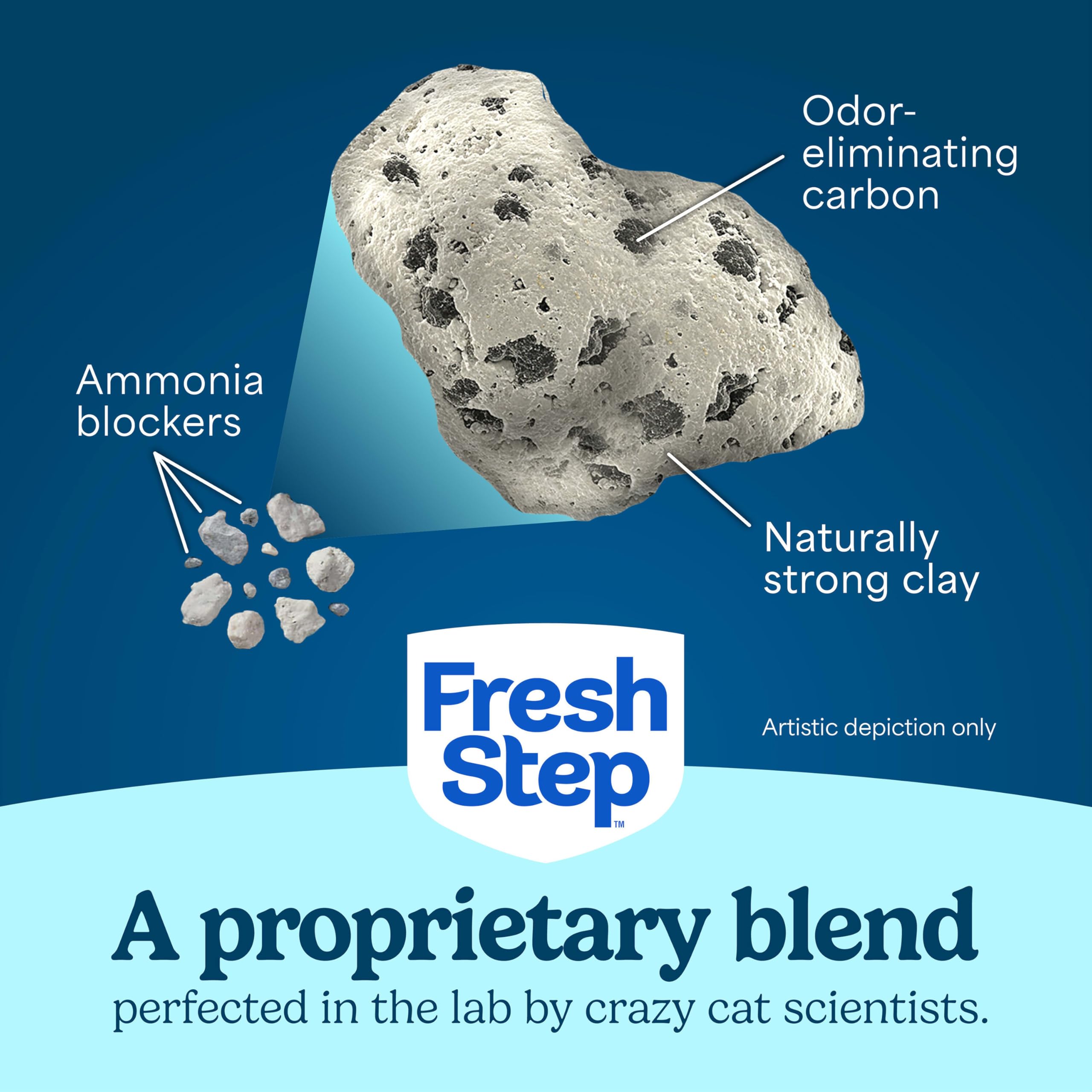 Fresh Step Clumping Cat Litter Multi-Cat Activated Charcoal Low Dust 14 lb