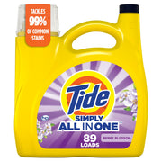 Tide Simply All-In-One Liquid Laundry Detergent Berry Blossom 117 fl oz 89 Loads