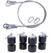 JEENDA Trailer Tailgate Lift Cables 2PCS 125542 GMNR-925 Pins 4PCS Clips