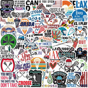 MAXSNOW Lacrosse Stickers Vinyl Decals Waterproof for Water Bottles Laptop Car