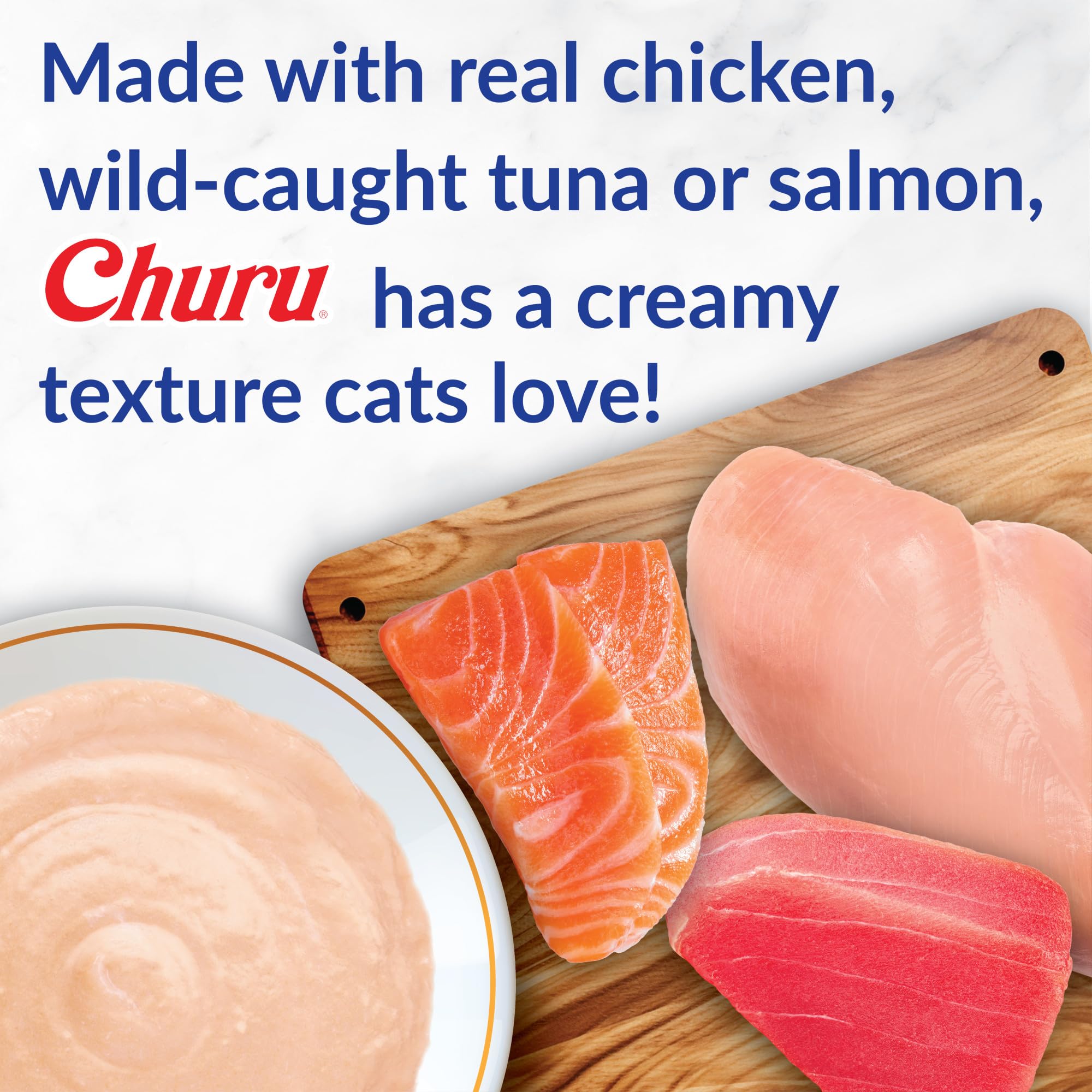BestBy01/27 INABA Churu Grain-Free Tuna Cat Treats Creamy Purée 60 Servings