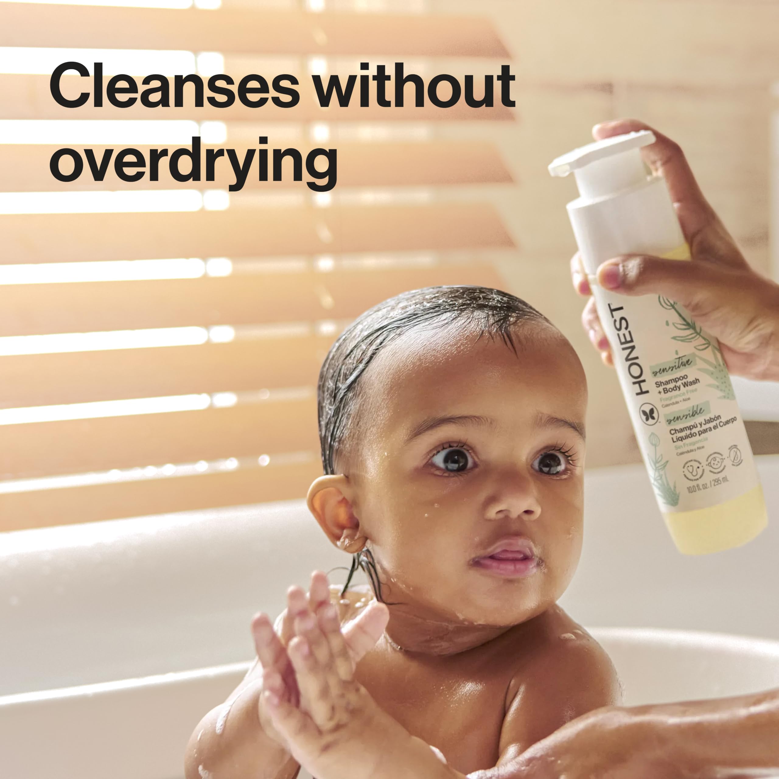 The Honest Company 2-in-1 Baby Shampoo & Body Wash Fragrance-Free 10 fl oz