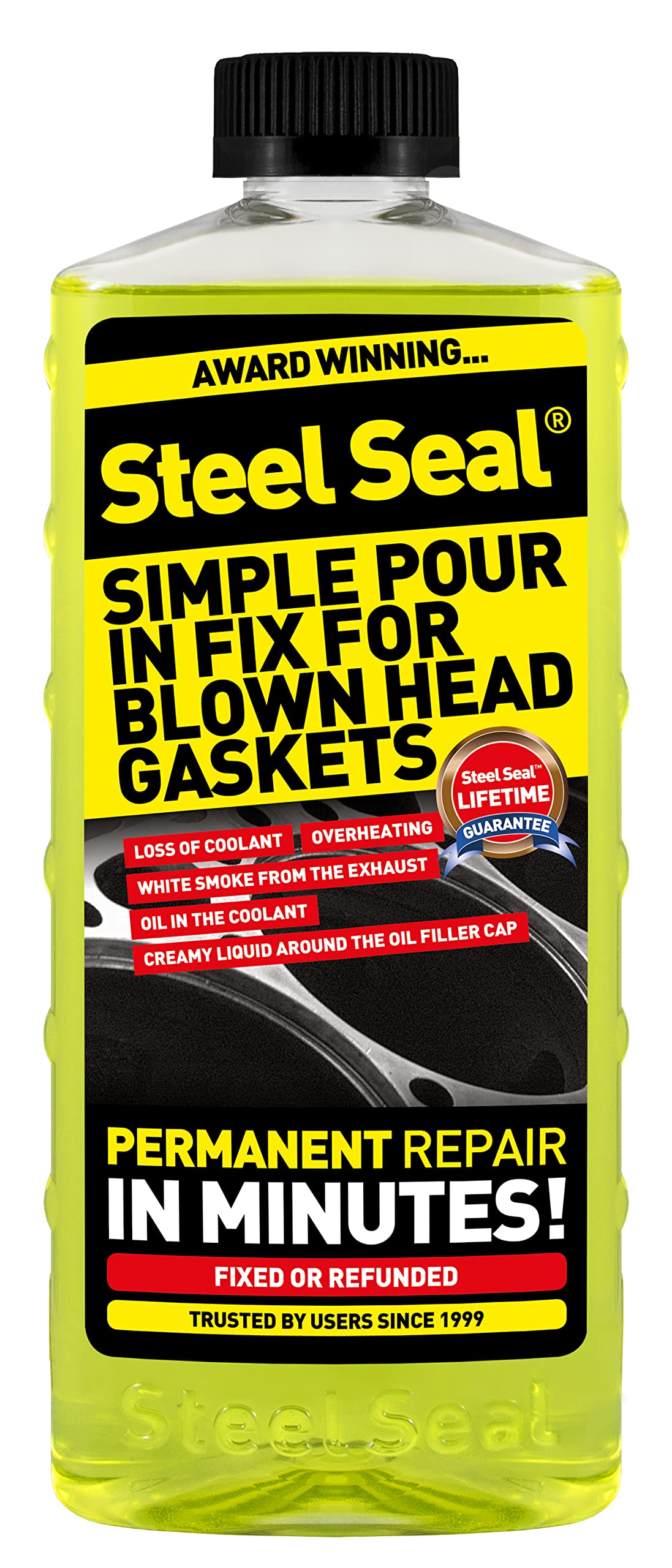 Steel Seal Blown Head Gasket Fix Repair Sealer for 4 Cylinder Engines