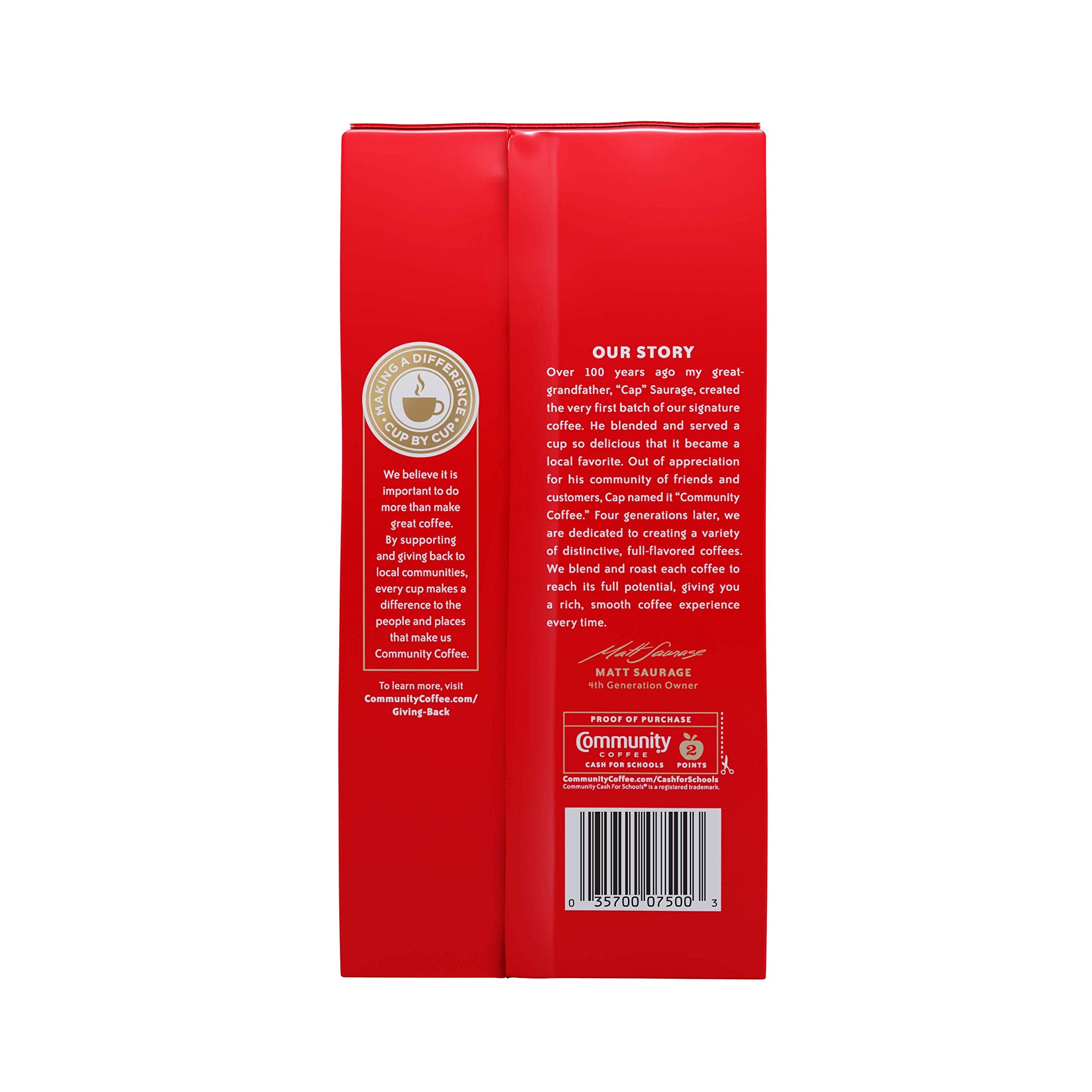 BestBy09/26 Community Coffee Dark Roast Ground Coffee 23oz Vacuum Packed Bag