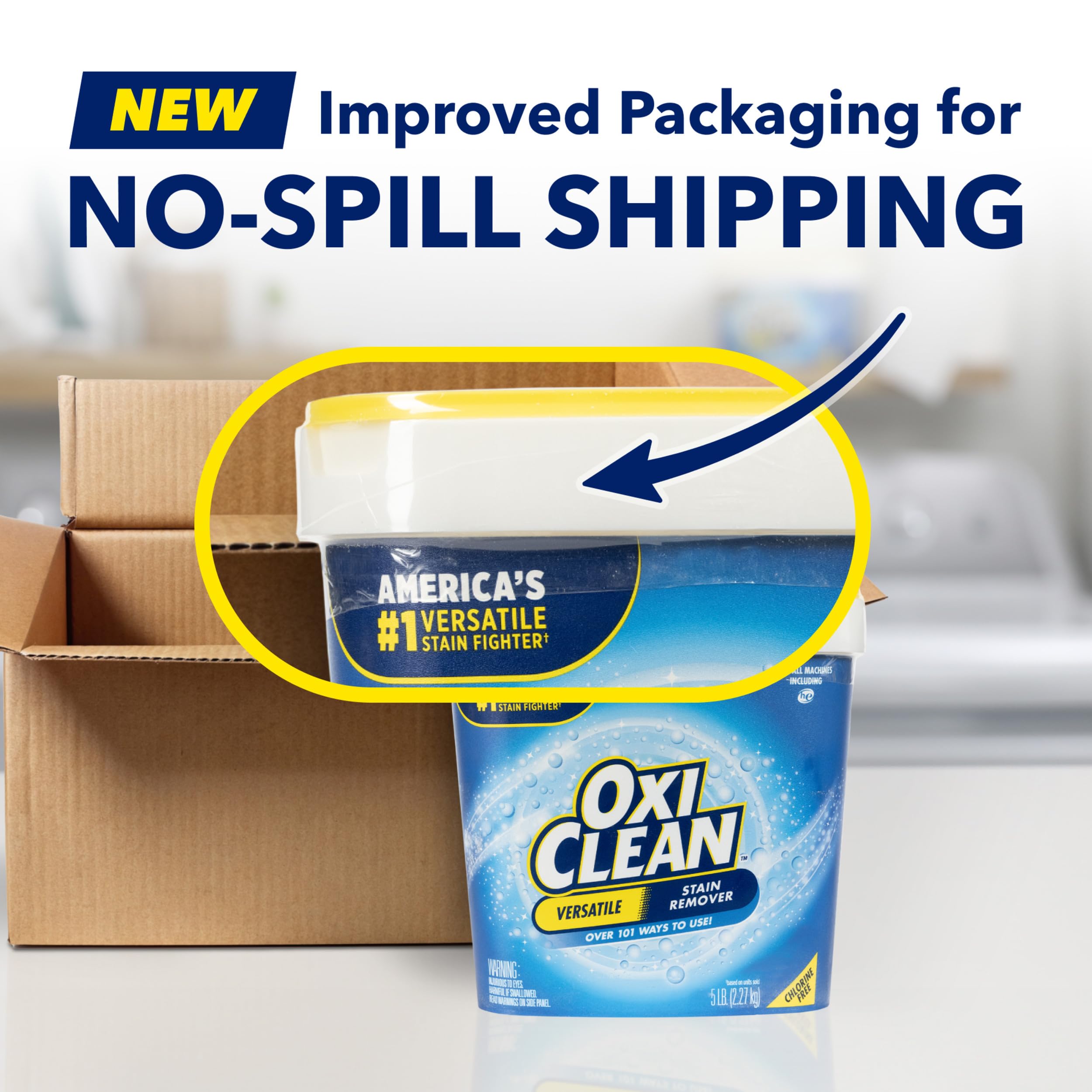 OxiClean Versatile Stain Remover Powder 5 lb No Color