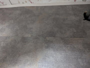 FANCYEASY Grey Grasscloth Peel & Stick Wallpaper 15.7x118in Rustic Vinyl