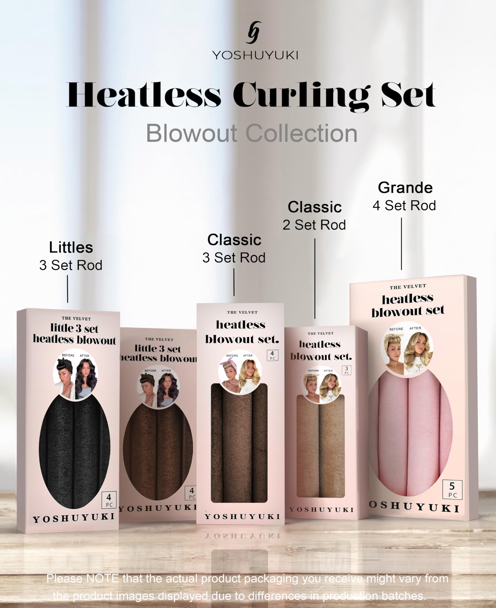 YOSHUYUKI Velvet Heatless Hair Curlers Satin Foam Rollers Forest Green 4 Count