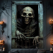 ROOKEA Halloween Vampire Window Curtain Spooky Ghost Banner Indoor Outdoor Decor