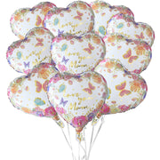 Gatherfun Mother's Day Balloon Set, 10-Pack Floral Hearts