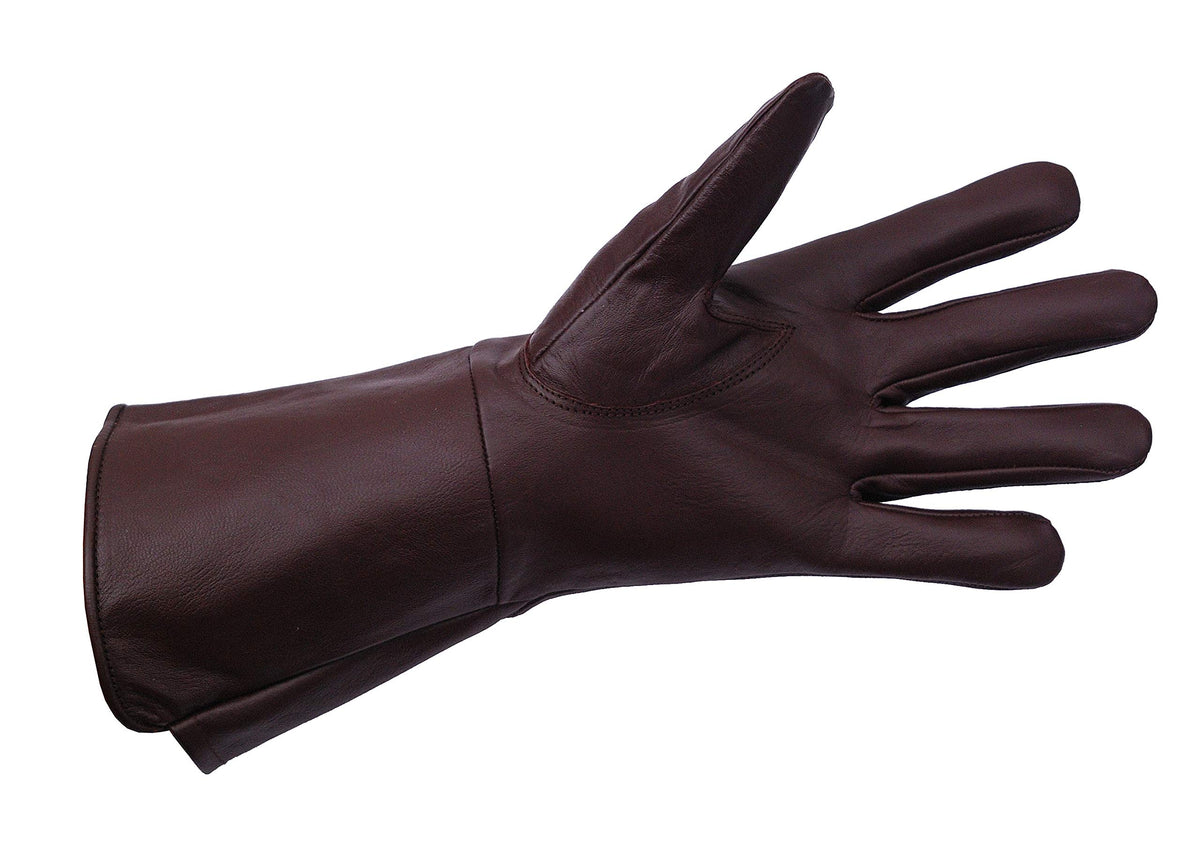 Genuine Leather Gloves, Brown, XX-Large